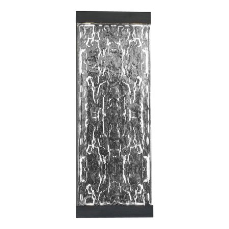 Dweled Fusion 20in LED Indoor and Outdoor Wall Light 3000K in Black WS-W391